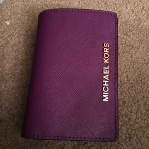 Michael kors wallet purple